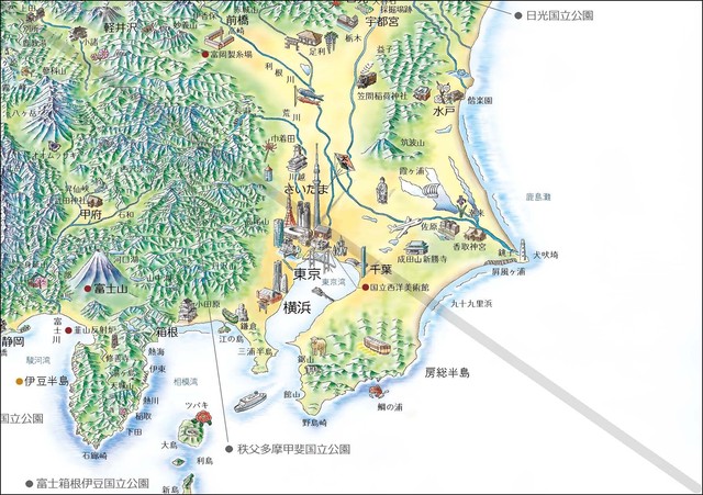 旅好きの日本地図 アトリエ ちけーず