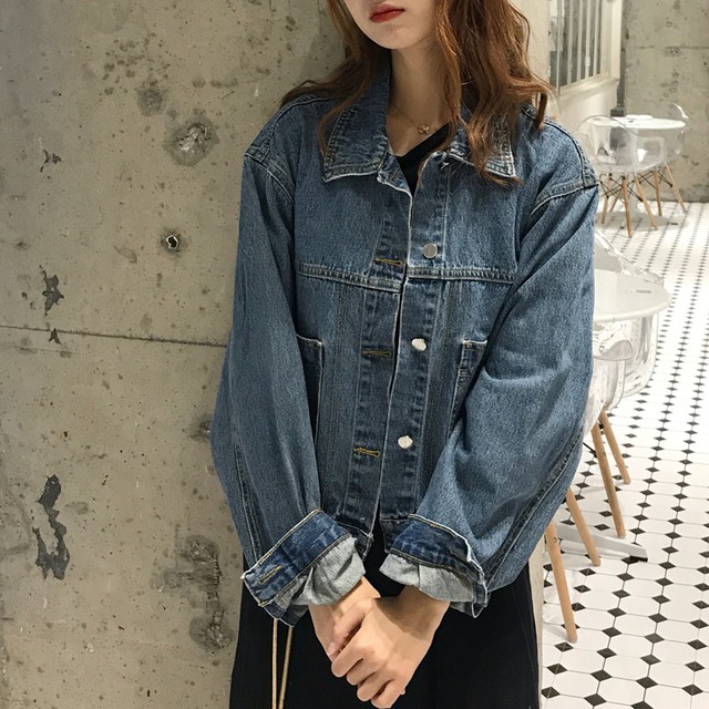 春コーデ デニムジャケット アウター 羽織り レディース カジュアル シンプル ジャケット Gジャン ショート丈 デイリー Ptnym3602 Shop Suba