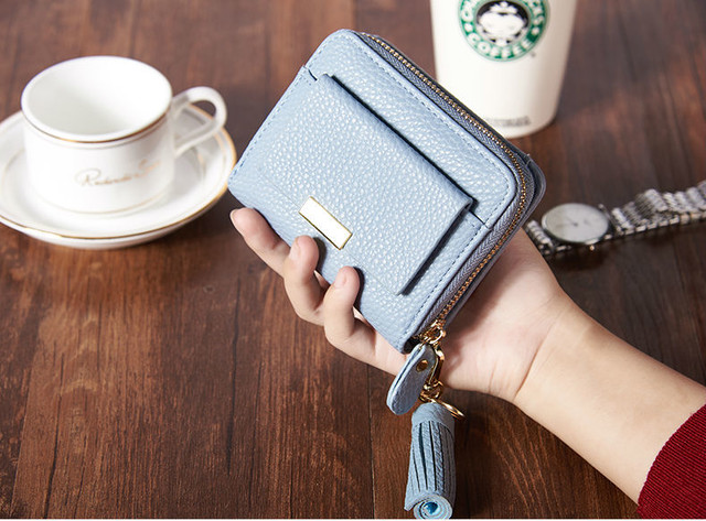 Wmc0005 可愛い 財布 ミニ財布 レディース ウォレット 三つ折り 財布 ミニ レディース 財布 レディース かわいい 黒 水色 グレー 小銭入れ 財布 Choacloset