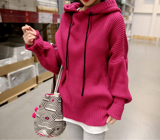 トップス レディース キレイ色 フード付き リブニット パーカー 長袖 ニットパーカー ピンクパーカー オーバーサイズ レディース 無地 ピンク ベージュ ベリーカラー プチプラ カジュアルコーデ 秋冬 Officewalaa オフィスワラア レディースファッション スタイル