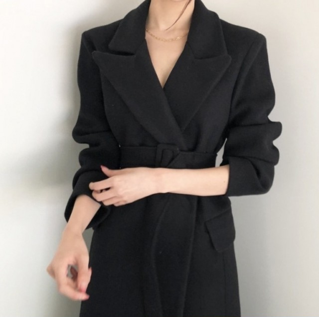 アウター レディース ロング チェスターコート ロングコート ウエストベルト 秋冬 韓国 お洒落 アウター レディース ロング チェスターコート ロングコート ウエストベルト 秋冬 韓国 お洒落 Leaflower 001 リーフラワー レディースファッション専門店