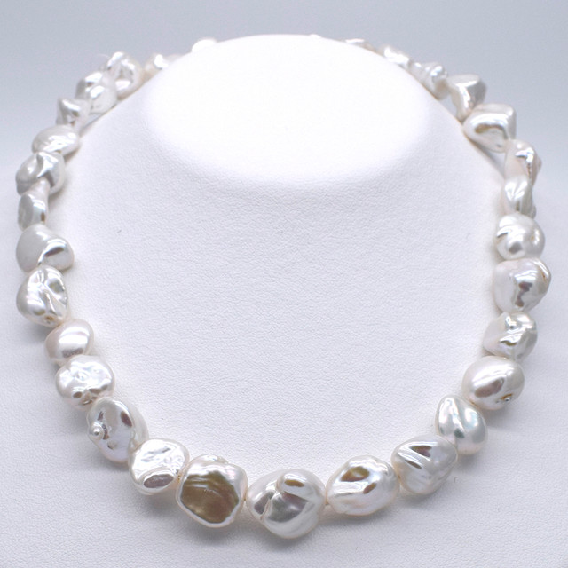 連41cm 大粒 淡水パール バロック ケシ 12mm 13mm 14mm 素材 パーツ ルース 送料無料 ジュエリー結紗 Jewelry Yusa