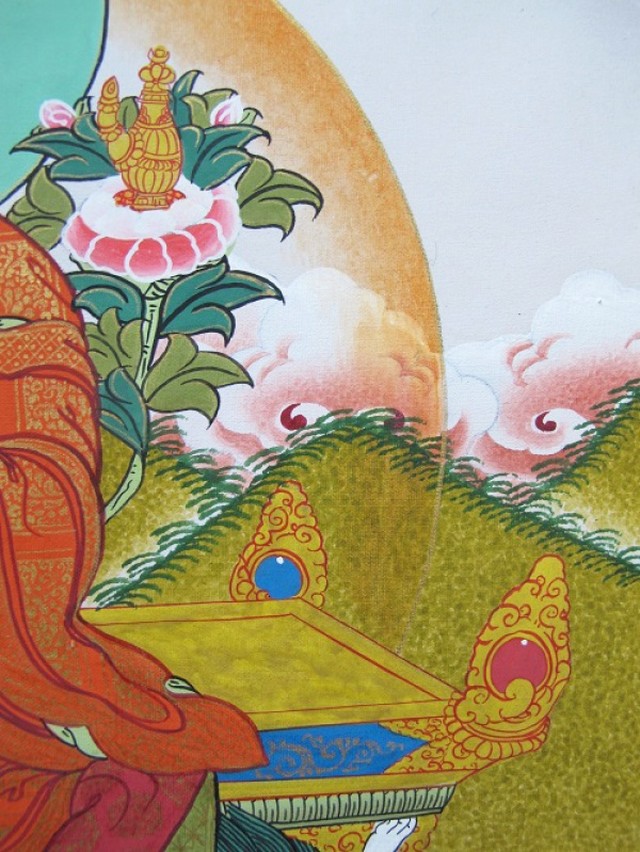 手描きタンカ マイトレーヤ 弥勒菩薩 Tk56 Aradhana アラダナ