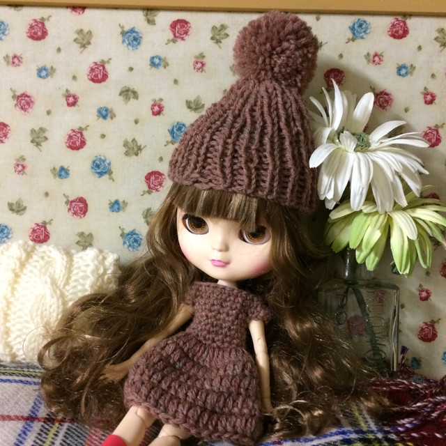 ウールのニットワンピースとニット帽のセット ブライス アウトフィット Blytheshop