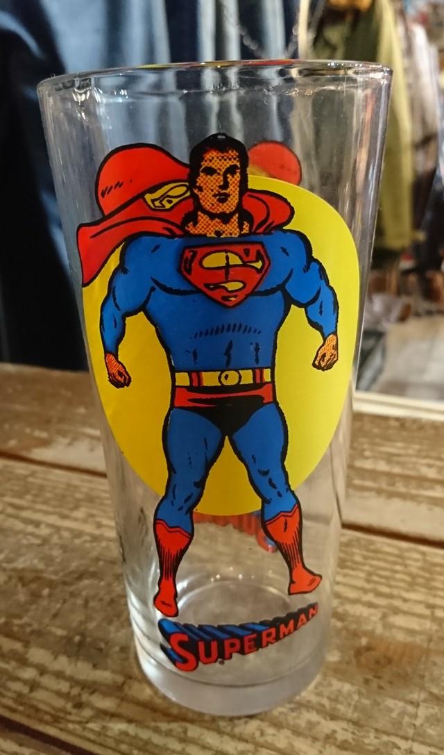 Pepsi Super Series Glass Dc Comics 1976 スーパーマン ペプシ アメコミ キャラクター グラス 旅する古着屋