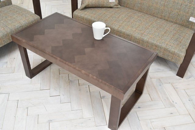 Herringbone Low Table / Walnut Brown / 西海岸リゾートスタイル