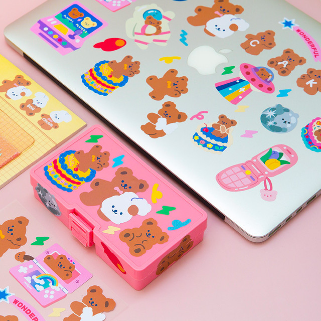 即納 ３デザイン Milkjoy Cake Bear Sticker ケーキベアーステッカー クマ柄シール Usagi Case ウサギケース 韓国 Iphoneケース通販