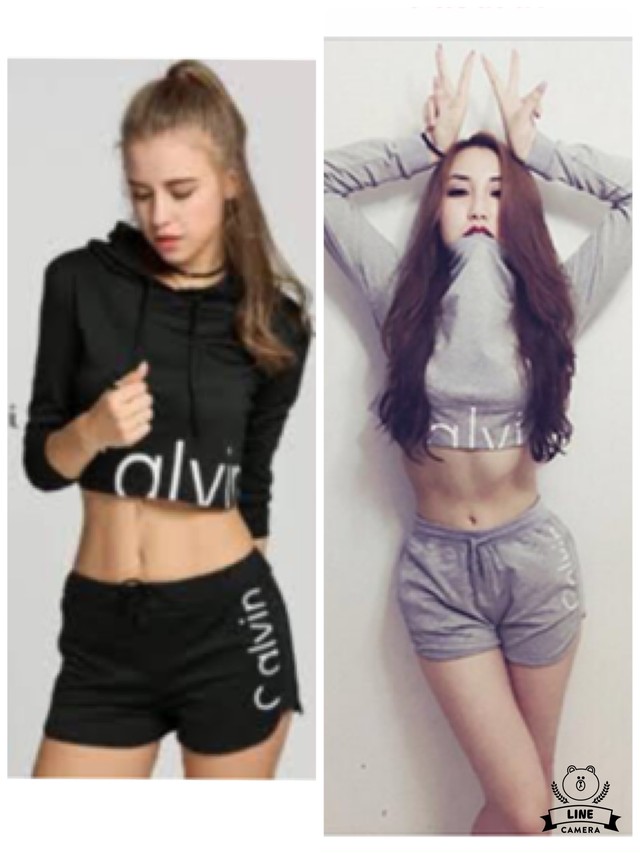 カルバンクライン上下セットアップ フード付き ショーパンver Maile