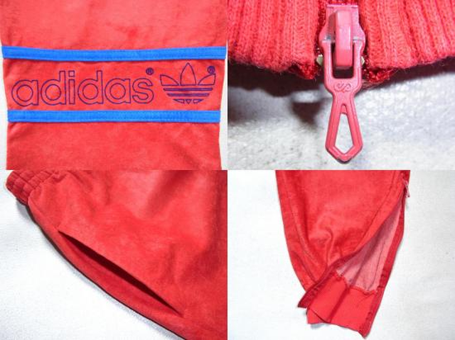 1970 S フランス製 Adidas トレフォイルロゴベロアジャージーパンツ 赤 表記 174 アディダス Magnolia Webstore