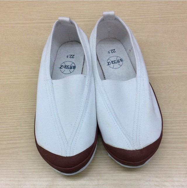 新品未使用品 体育館シューズ 上履き 22 5 えんじ Sukusukueco