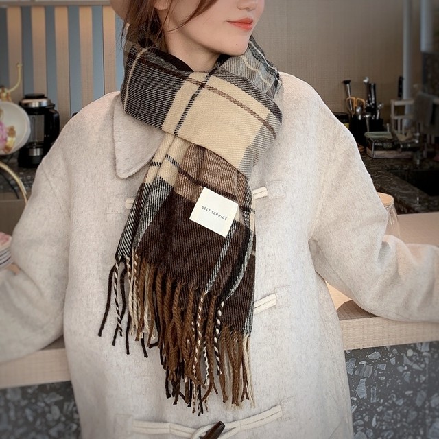 〈カフェシリーズ〉コーヒーが飲みたくなるマフラー【coffee muffler】