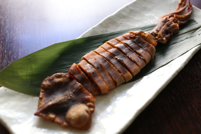 イカの丸干しワタ入り 1杯 酒 蕎麦 田治
