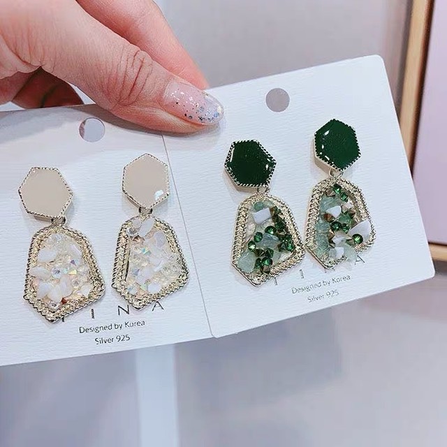 stone elegant earrings