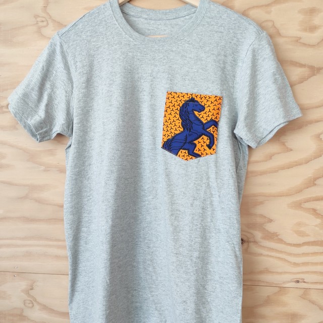 アフリカンファブリックポケットTシャツ・ウマT オーダー