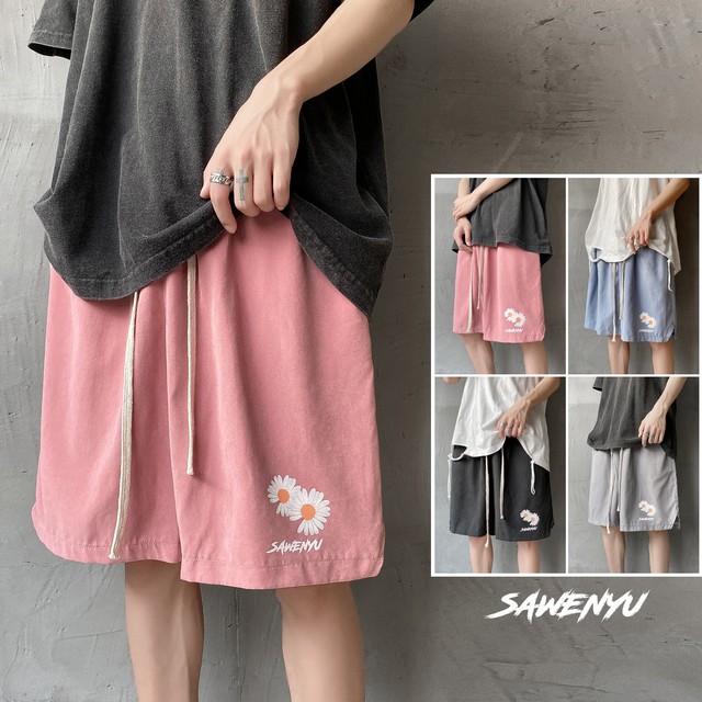 Korea ショートソリッドカラーパンツ ルーズ ビーチ ブルマー ソリッドカラー 春夏秋冬 オルチャン K Pop アイドル 宝塚 オルチャン ファッション 韓国ドラマ 韓国服 Kpop帽子 Kpop雑誌 Bts Niziu Twice Blackpink コリアン コリア 明洞 2b J9 Korea