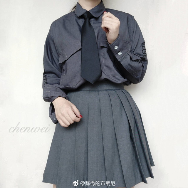 秋冬 シャツ ネクタイ付き ホワイト グレー スリーブロゴ フラップポケット ストリート系 Jkスタイル オルチャン 原宿系 10代 代 大人きれいな私を叶える Marriages