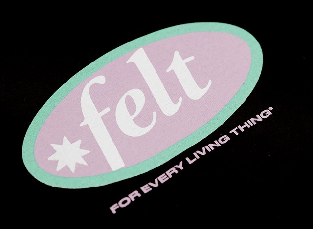 Felt フェルト Tシャツ Black Anknown Lab