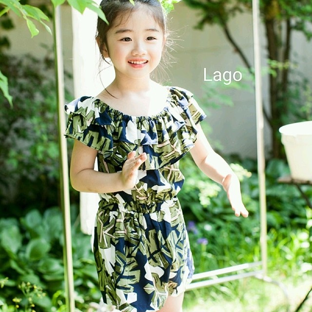 即納 サロペット リゾート系 ファッション おしゃれでかわいい韓国子供服 Dearest