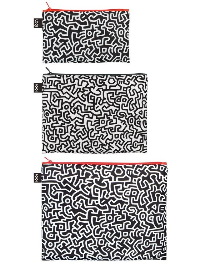 LOQI Museum Zip Pockets - KEITH HARING