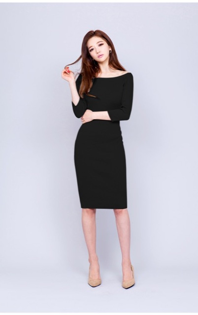 ニットワンピース レディース ワンピース タイト タイトワンピ 九分袖 無地 ニット 膝丈 通勤 冬 オフィス チュニック カットソー 結婚式 秋 冬 おしゃれ Gg a Style