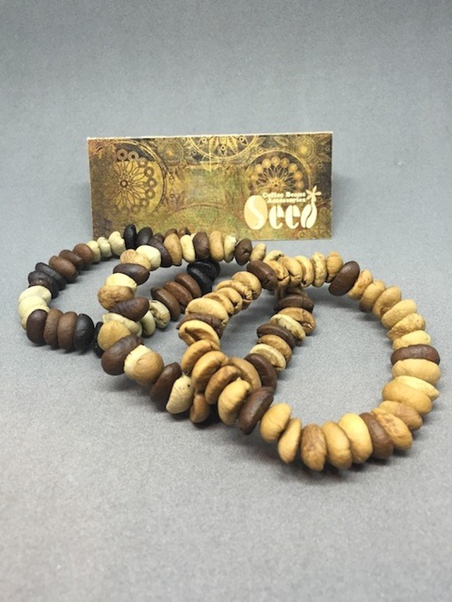 珈琲豆アクセサリー Seed ブレスレットtype2 Seed
