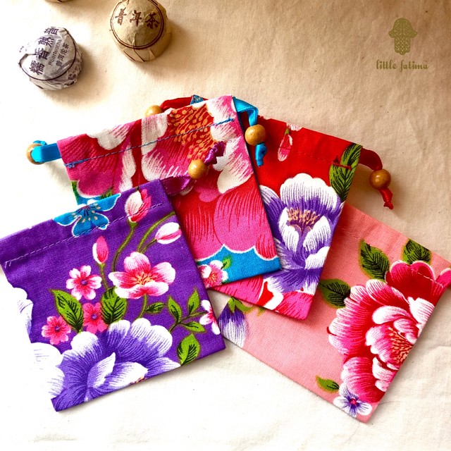 台湾花布柄ハンカチ モロッコ雑貨littlefatima