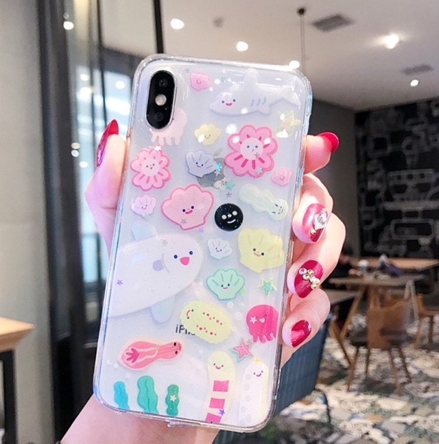 シュールでかわいい クリアiphoneケース Melce