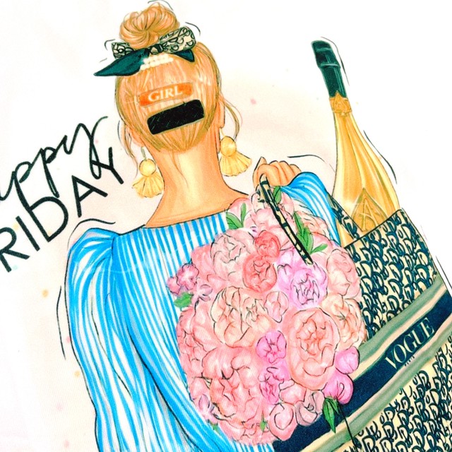 Vogue Tシャツ 可愛い 海外セレブ 白 春夏 レディース トップス インポート セレクトショップ Charmant ｼｬﾙﾏﾝ