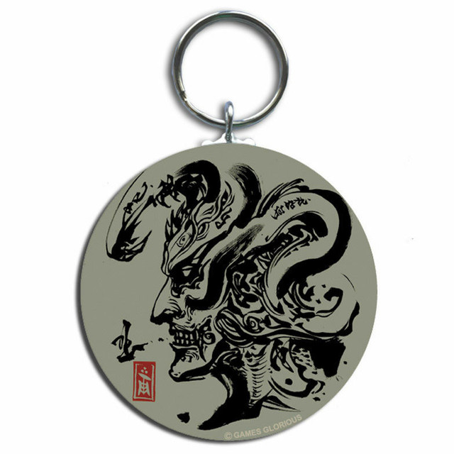 【 KEITA AMEMIYA x GAMES GLORIOUS】Steel Keyring - GhostHead - / GAMES GLORIOUS