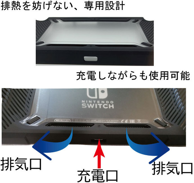 Switch ケース 耐衝撃カバー グリップ力up 携帯モード 充電しながらゲーム可能 お子様に スタート