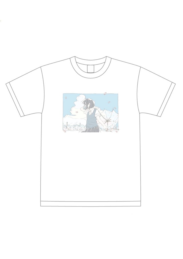 白と黒と青 Tシャツ 正規版 群青コントラスト Official Shop