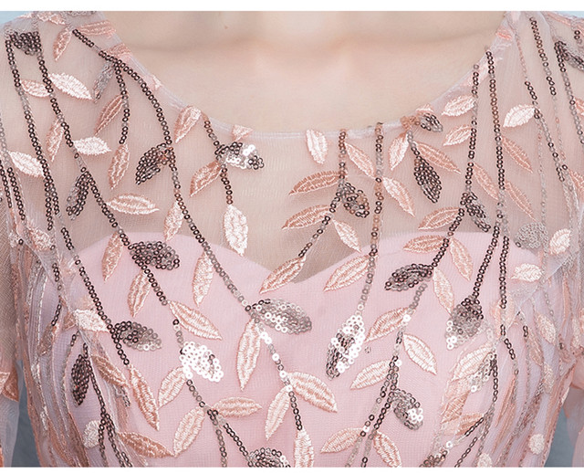 発送まで約3週間 ビーズ刺繍 ロングドレス ピンク Cd 012 Moimoi Style Tokyo