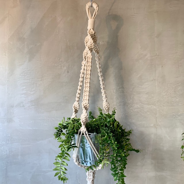 Hanging Planter マクラメ編みハンギングプランター Crope