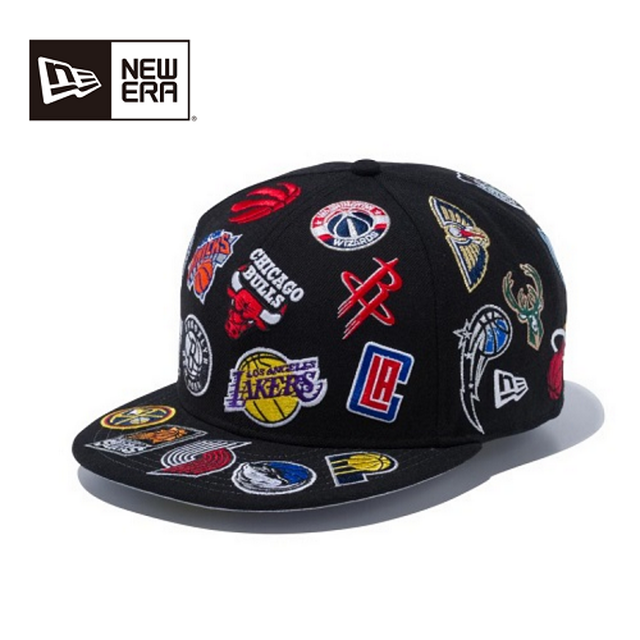 Newera ニューエラ 59fifty Nba チームロゴ オールオーバー ブラック 雑貨株式会社