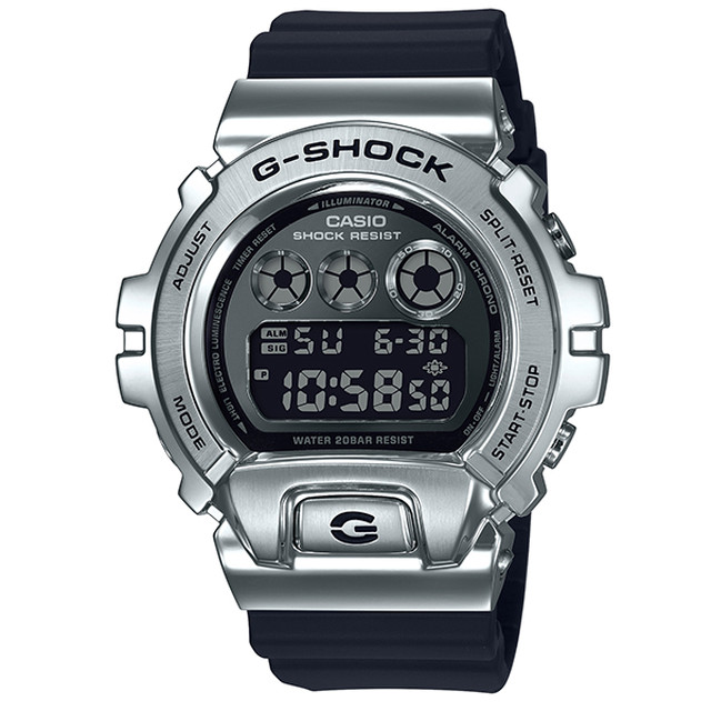 G Shock Gm 6900 1jf メタルベゼル シルバー デジタル腕時計 カシオ ジーショック 栗田時計店 Seiko G Shock 時計 ベルトの専門店