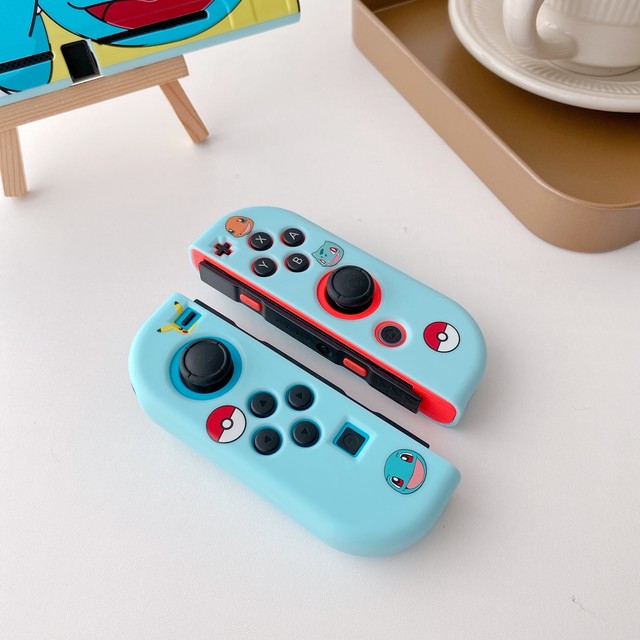 任天堂 Switch カバー 分体式 ニンテンドー スイッチ ケース Tpu製 Joy Con保護 カバー ジョイコンカバー 全面保護ケース かわいい Nintendo Switch専用 ポケモン ゼニガメ かわいいairpodsケース Switchカバー Iphoneケース Airtagホルダー New I