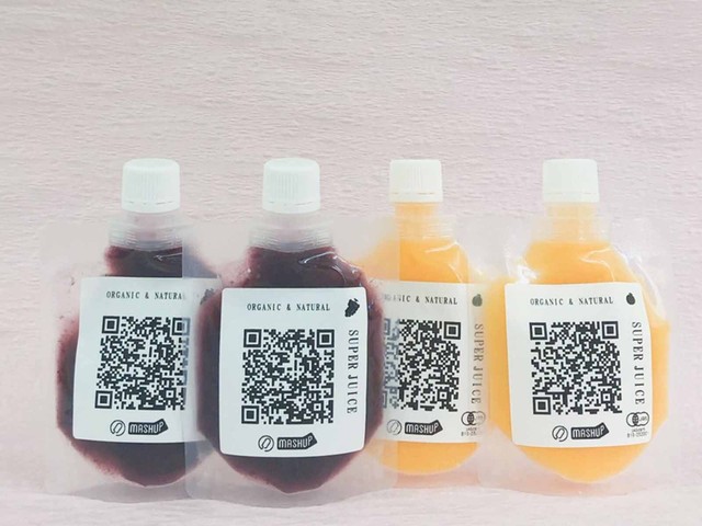 【 SUPER JUICE120】 4個セット(ぶどう・温州みかん)