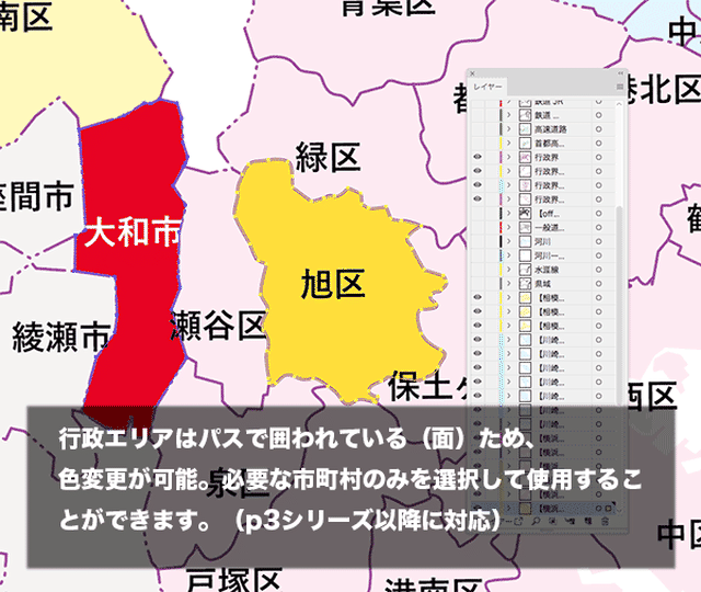 P7山口県 高速道路 鉄道 K Yamaguchi P7 楽地図 日本全国の白地図ショップ