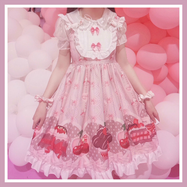 95ロリータ服 ロリィタドレス ロリータ衣装 可愛い 少女風 日常 ワンピース キャミソールワンピース Lolita 満天屋