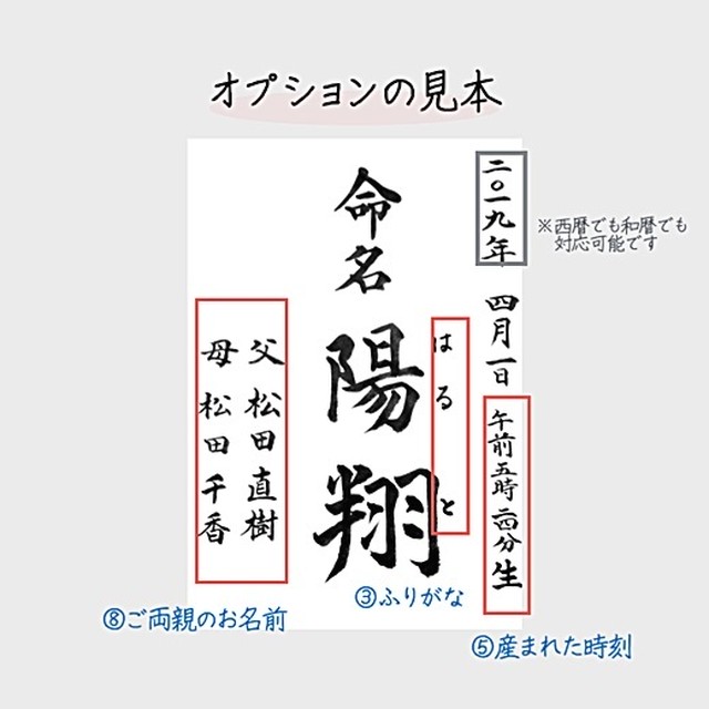 オーダーメイド命名書 選べる11種類 選べる項目 ご自分でカスタマイズ 多様な有料オプション 2 緑と鳥 プロの命名書道家による代筆 命名書 専門店