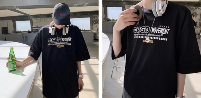 ファットブラザー半袖tシャツメンズ 香港風トレンディジャケット L B S Official