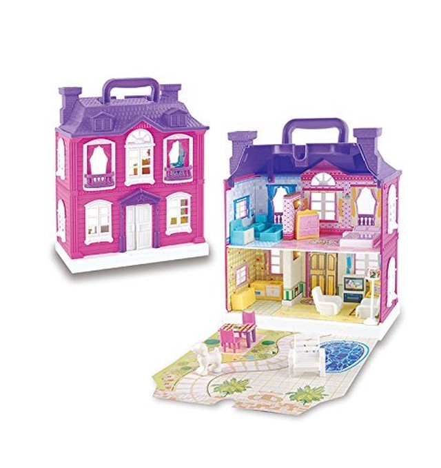 知育玩具 おままごと 2階建て 煙突のある お家 女の子 おもちゃ 知育玩具 ドールハウス Sirius