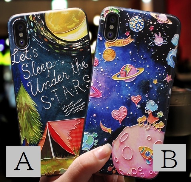 2バリエーション 宇宙 夜空 可愛い アイフォンケース Iphone11 Pro Max アイフォンケース ｽﾏﾎ 6 6s Plus7 Plus 8 Xs Xr Xsmax セレクトショップケイズ セレクトショップケイズ