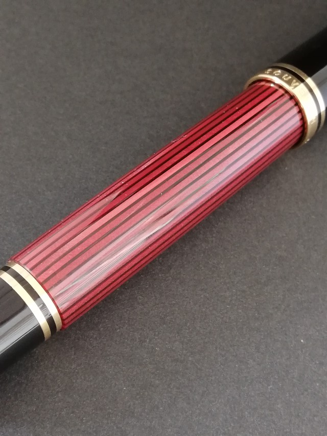 10 ペリカン スーベレーン M８００ 旧 Pelikan Souveran M800 細字 18c 川口明弘の調整万年筆