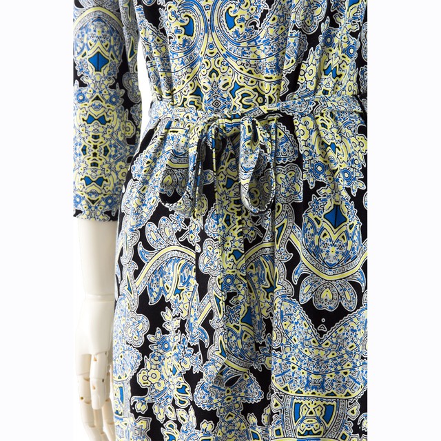 Sale Usa直輸入 膝丈ワンピース ペイズリープリント シンシアローリー ストレッチ ウォッシャブル 海外セレブファッション 日本未発売 送料無料 インポートセレクトショップ ｌｉｐｓｔｉｃｋ