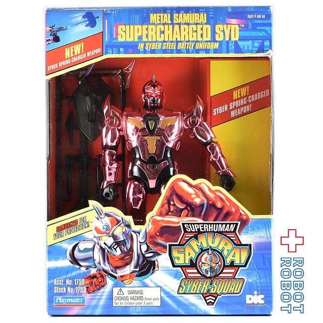 プレイメイツ スーパーヒューマン サムライ サイバー スクワッド スーパーチャージ シド アクションフィギュア 未開封 Robotrobot