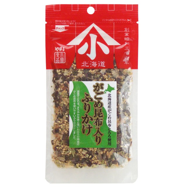 がごめ昆布入りふりかけ ３０ｇ 北海道産がごめ昆布使用 ねばねばとろろ昆布と海苔の香りがおいしい やまこ乾物百貨店