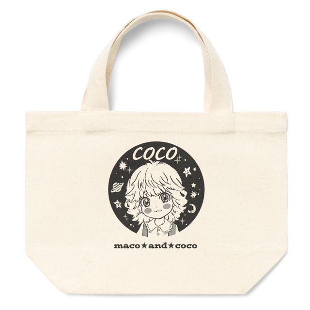 宇宙の妖精coco トートバッグ モノトーン Sサイズ Maco And Coco