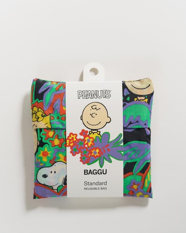 Baggu バグー バッグ エコバッグ サブバッグ トートバッグ 買い物バッグ ショッピングバッグ ママバッグ ビーチバッグ ナイロン プレゼント スヌーピー ピーナッツ コラボ 限定 Standard Baggu Rainforest Gang Hi808shop