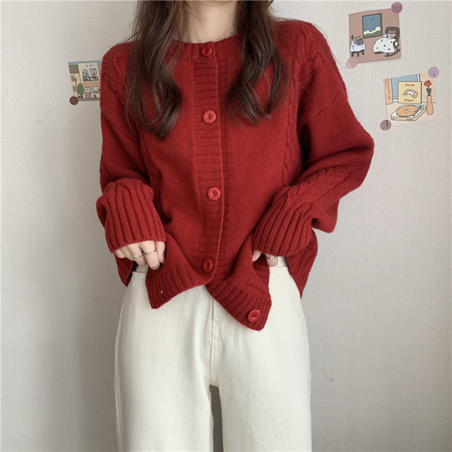 シンプルコーデ ニット カーディガン トップス ゆるだぼ レトロ おしゃれ カジュアル レディース 春 デイリー デート 女子会 Ptnym3615 Shop Suba